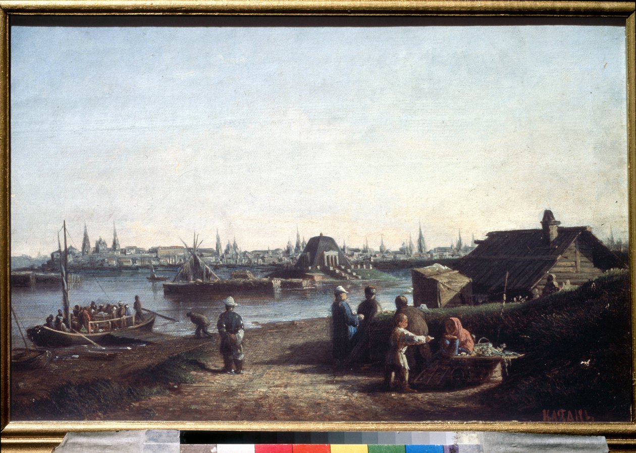 View of the City of Kazan on the Volga in Russia by Aleksei Petrovich Bogolyubov