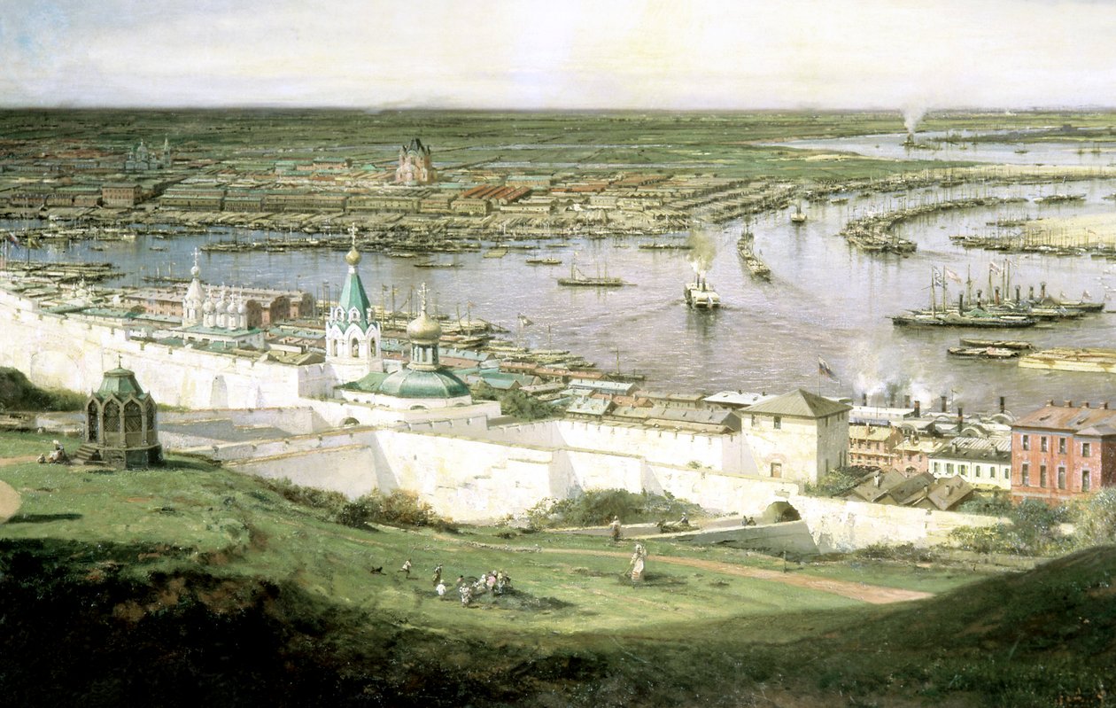 View of Nizhny Novgorod by Aleksey Bogolyubov