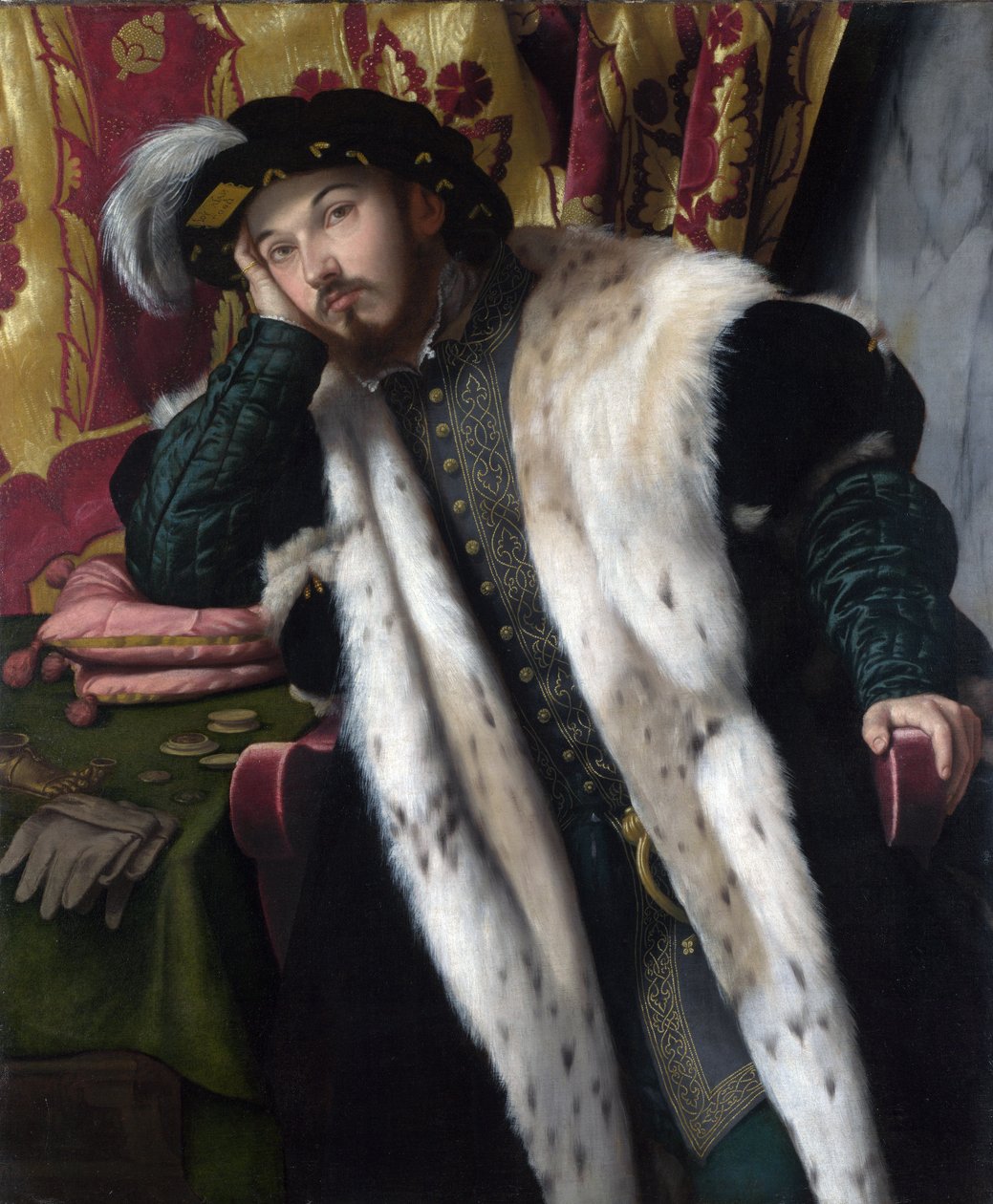 Portrait of a Young Man, c.1542 by Alessandro Bonvicino Moretto
