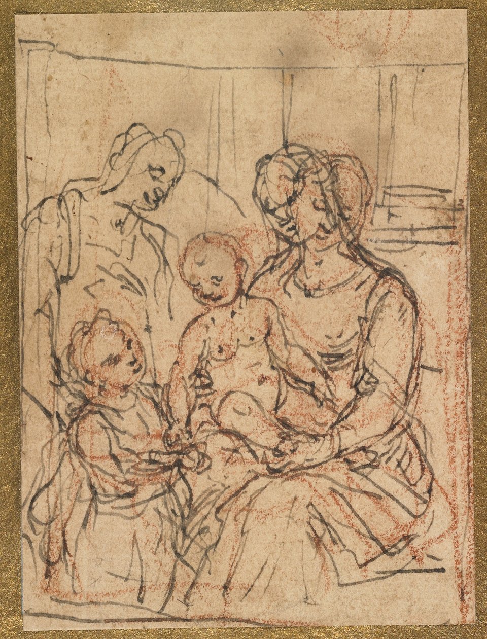 Madonna and Child with Saint Elizabeth and the Infant Saint John the Baptist, mid 16th century by Alessandro Casolani
