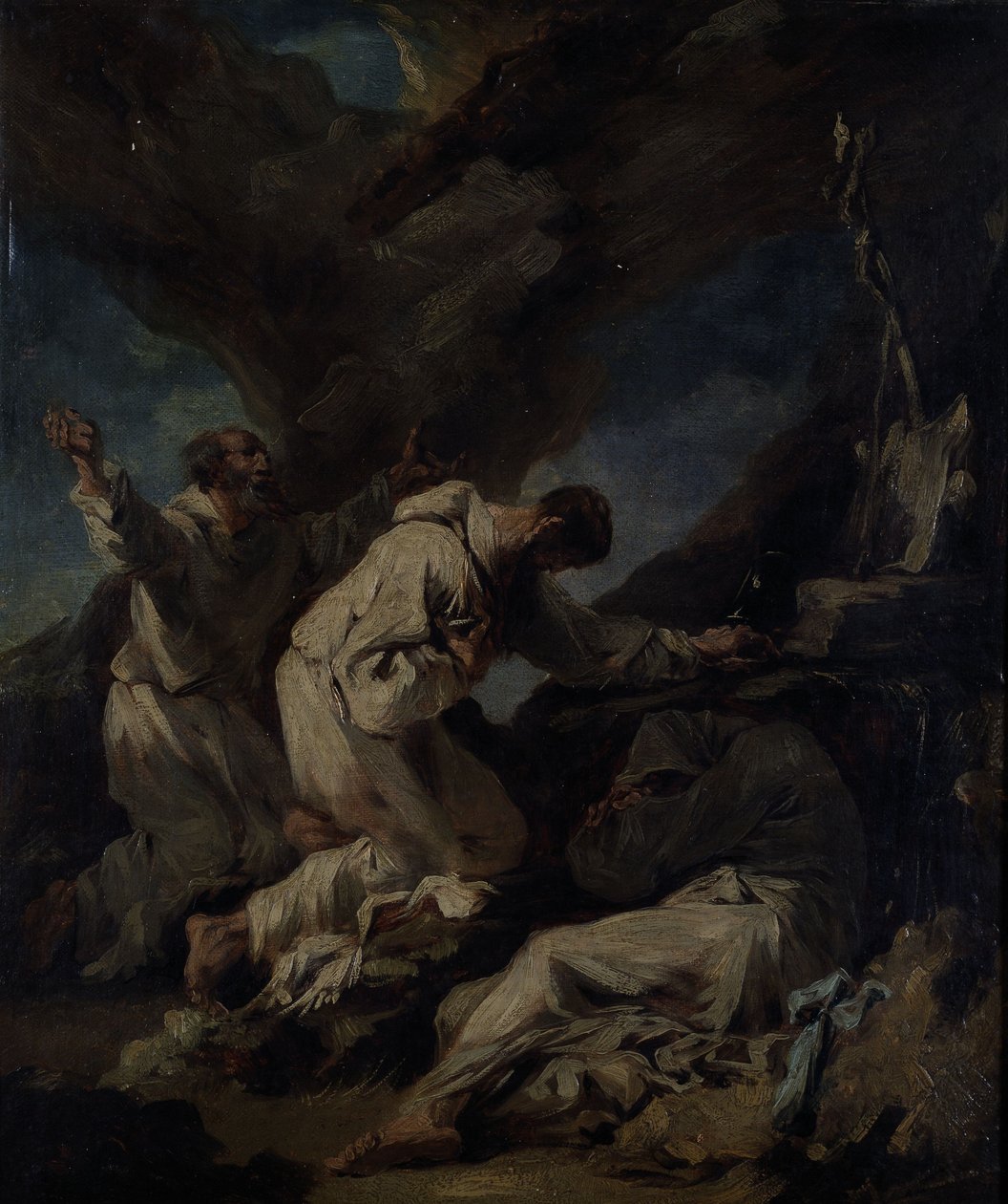Praying Monks by Alessandro (style of) Magnasco