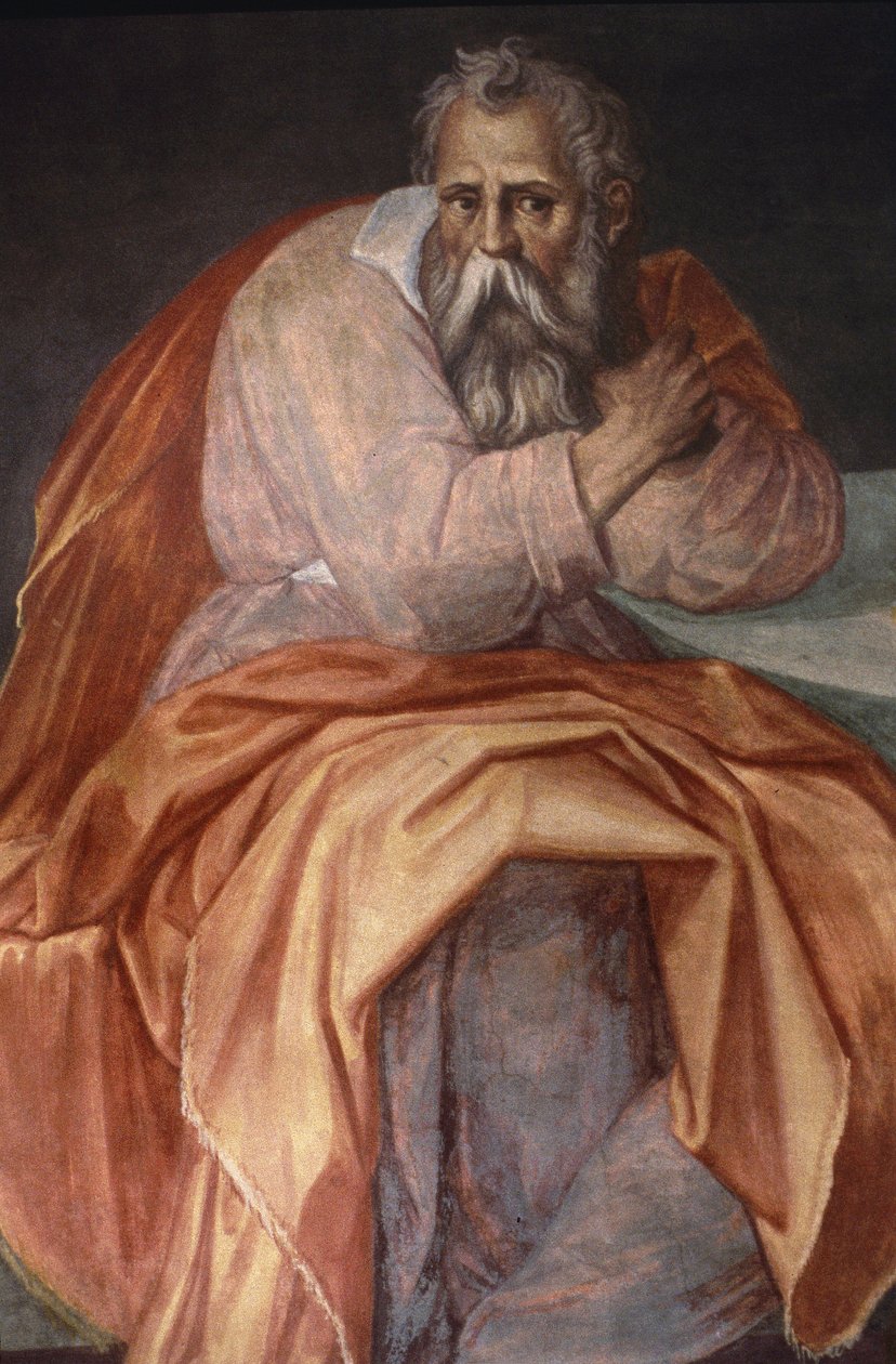 The Prophet Jeremiah, Ospedale degli Innocenti, Florence by Alessandro Allori