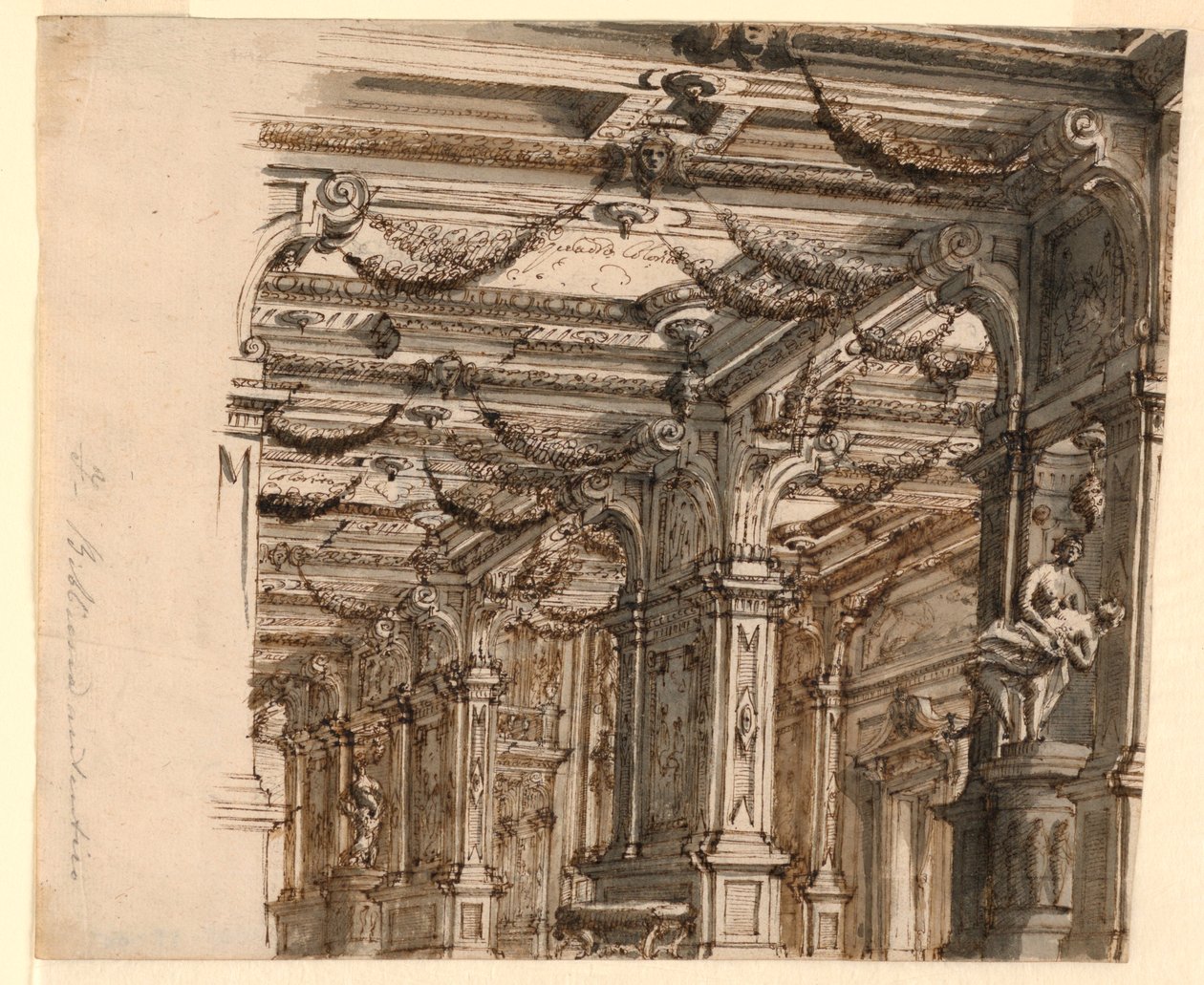 Stage Design: Palace Interior by Alessandro Galli Bibiena, 1686 – 1748