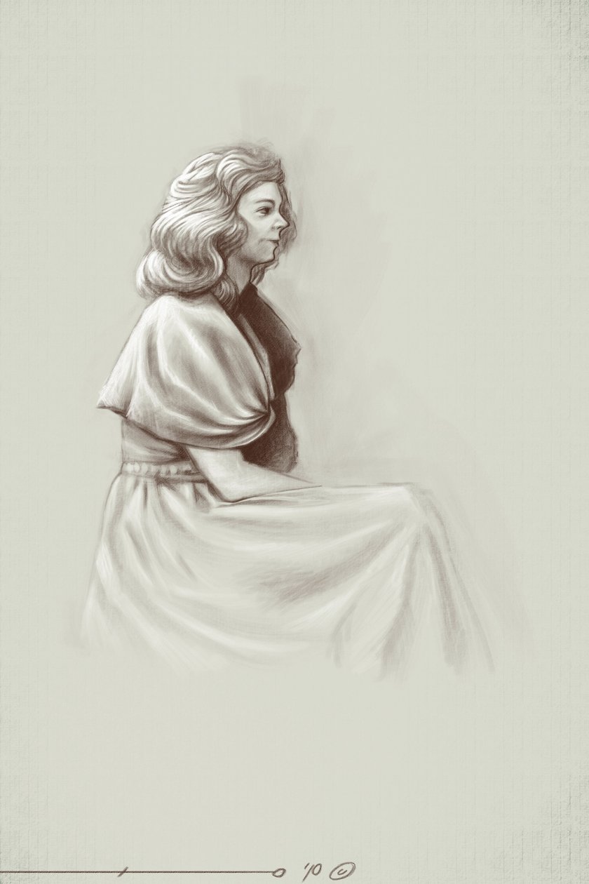 A young woman living under the First Empire, early 19th century by Alessandro Lonati