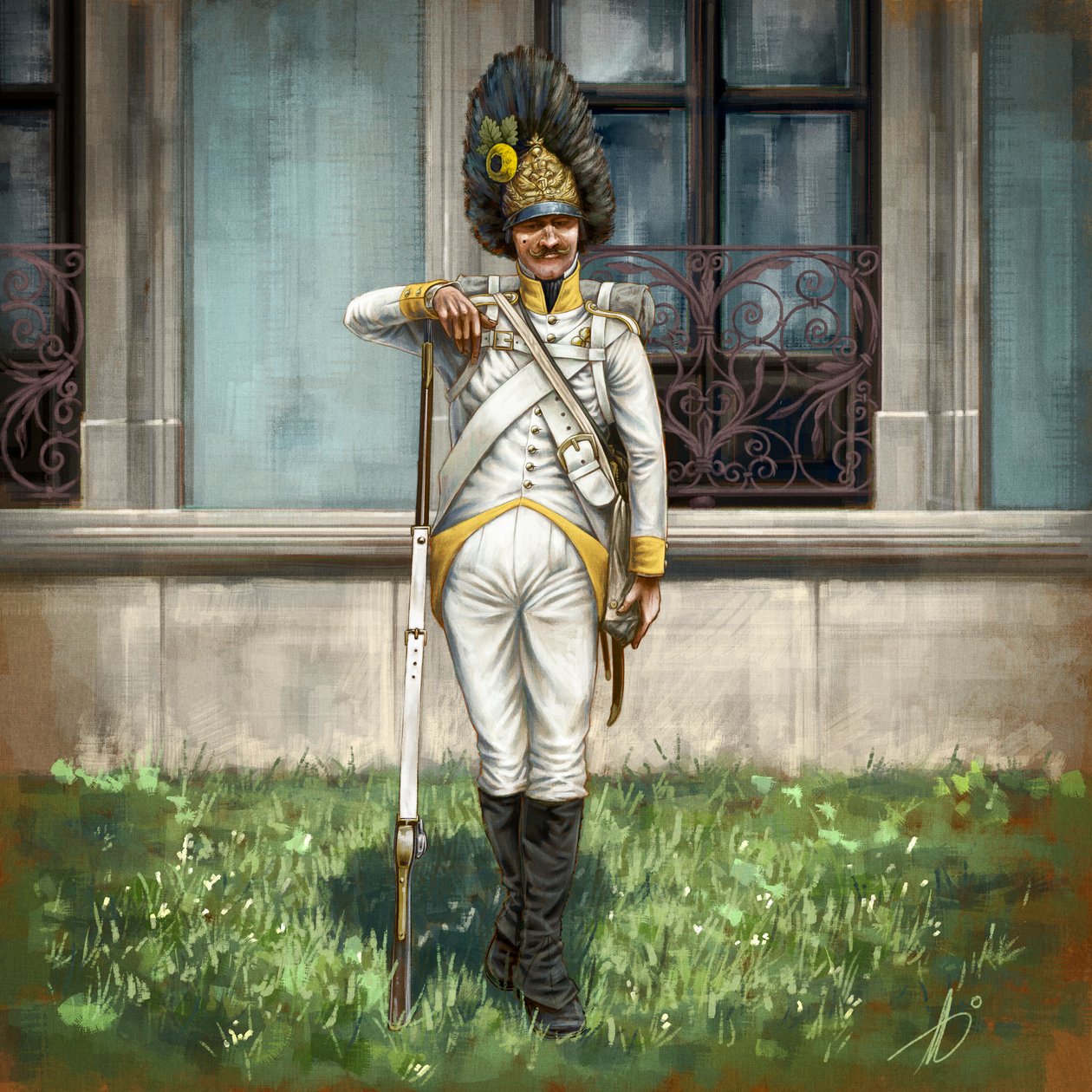 Austrian Grenadier 59th Line Regiment, circa 1809 by Alessandro Lonati