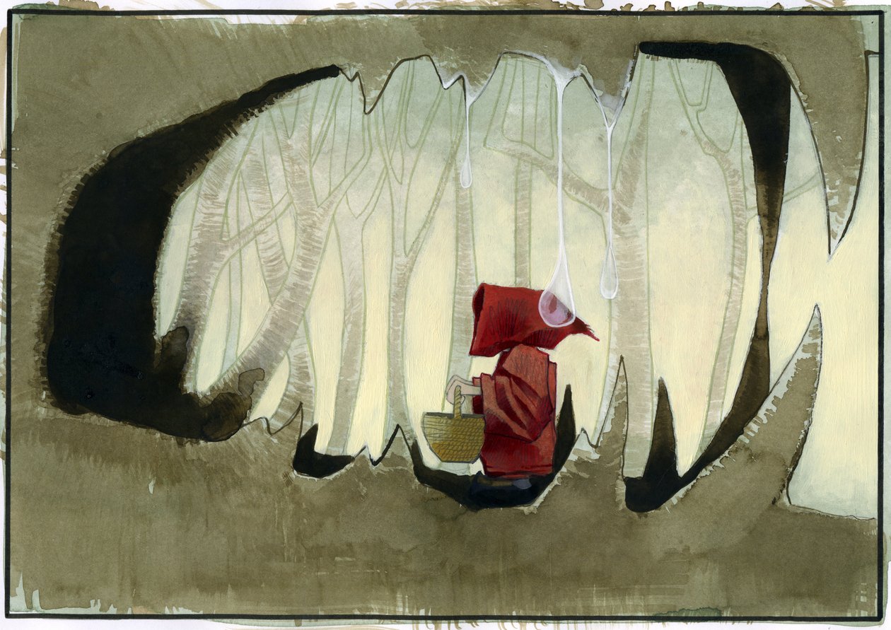 Little Red Riding Hood (Illustration) by Alessandro Lonati