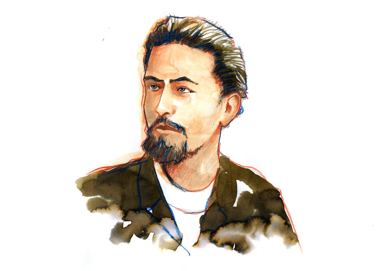 Portrait of Anton Chekhov by Alessandro Lonati