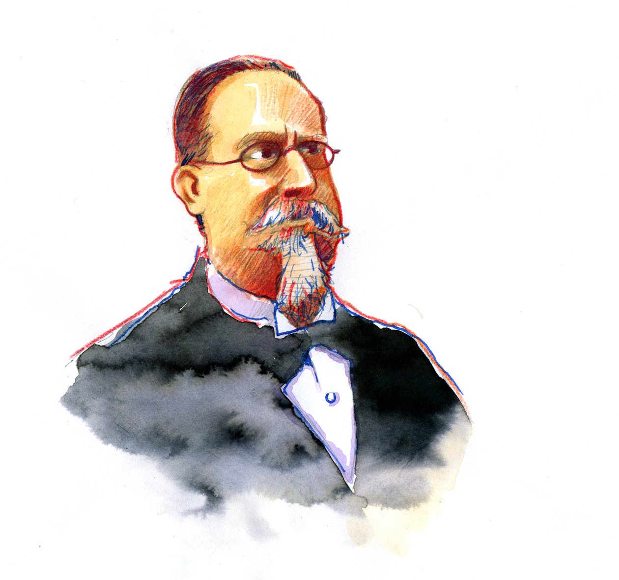 Portrait of Cesare Lombroso by Alessandro Lonati