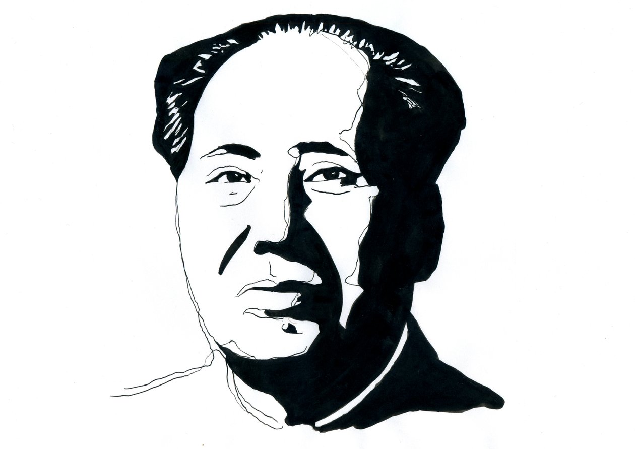 Portrait of Mao Zedong by Alessandro Lonati