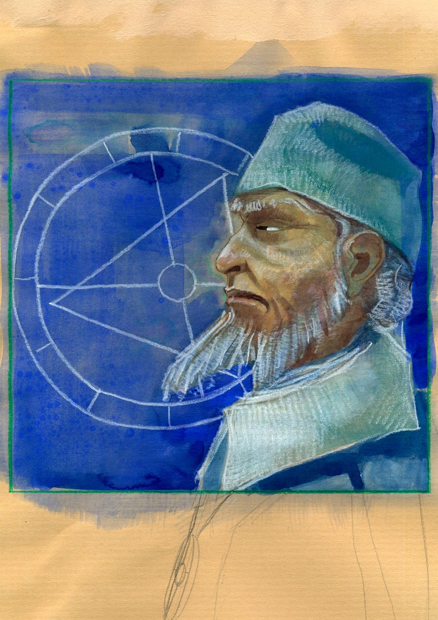Portrait of Nostradamus by Alessandro Lonati