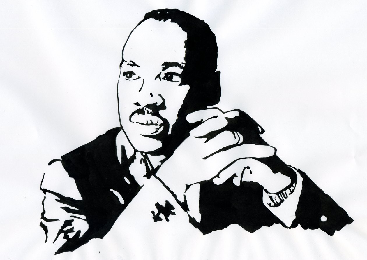 Portrait of Martin Luther King Jr. by Alessandro Lonati