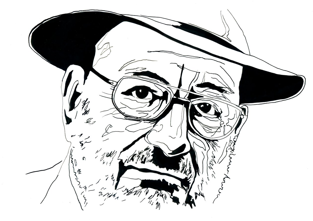 Portrait of Umberto Eco by Alessandro Lonati