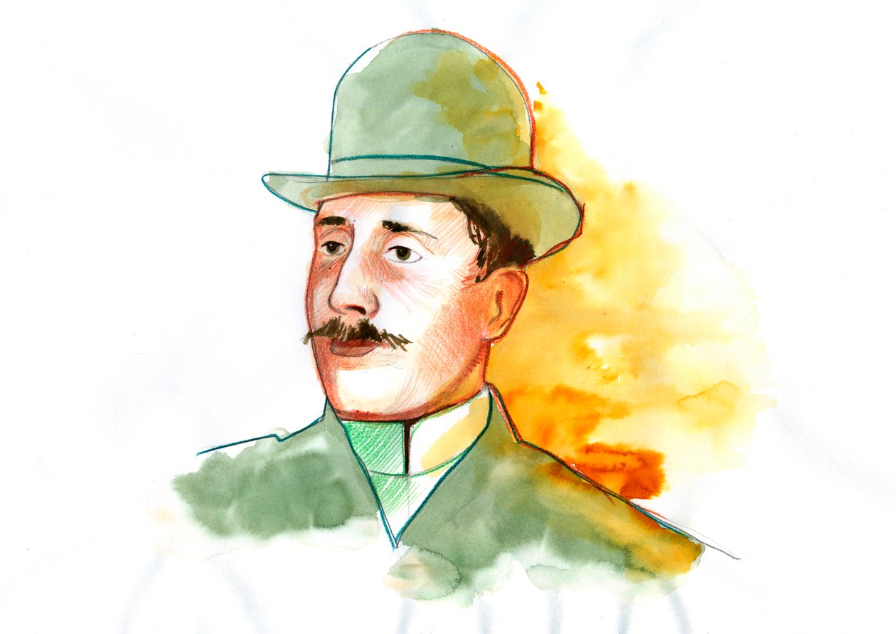 Portrait of Guillaume Apollinaire by Alessandro Lonati