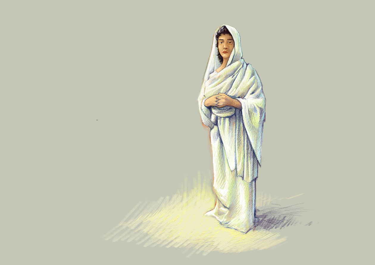 Representation of a Roman Lady by Alessandro Lonati