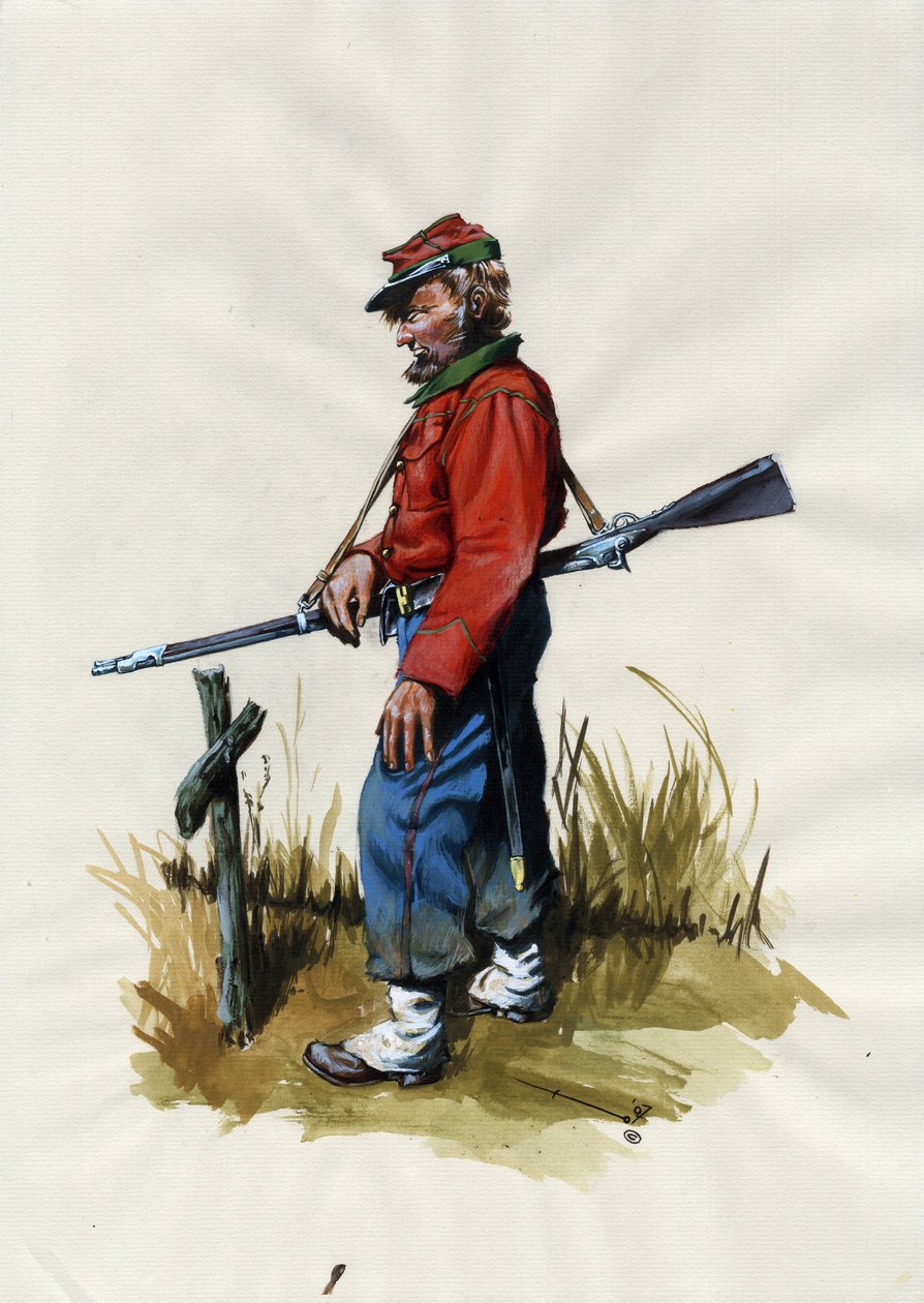 Second Empire: Italian unification, volunteer of the Garibaldian army known as 
