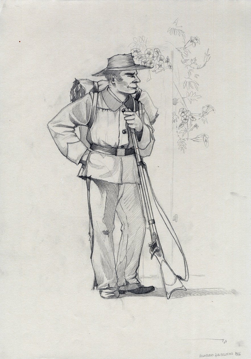 Volunteer of the Garibaldian Army by Alessandro Lonati