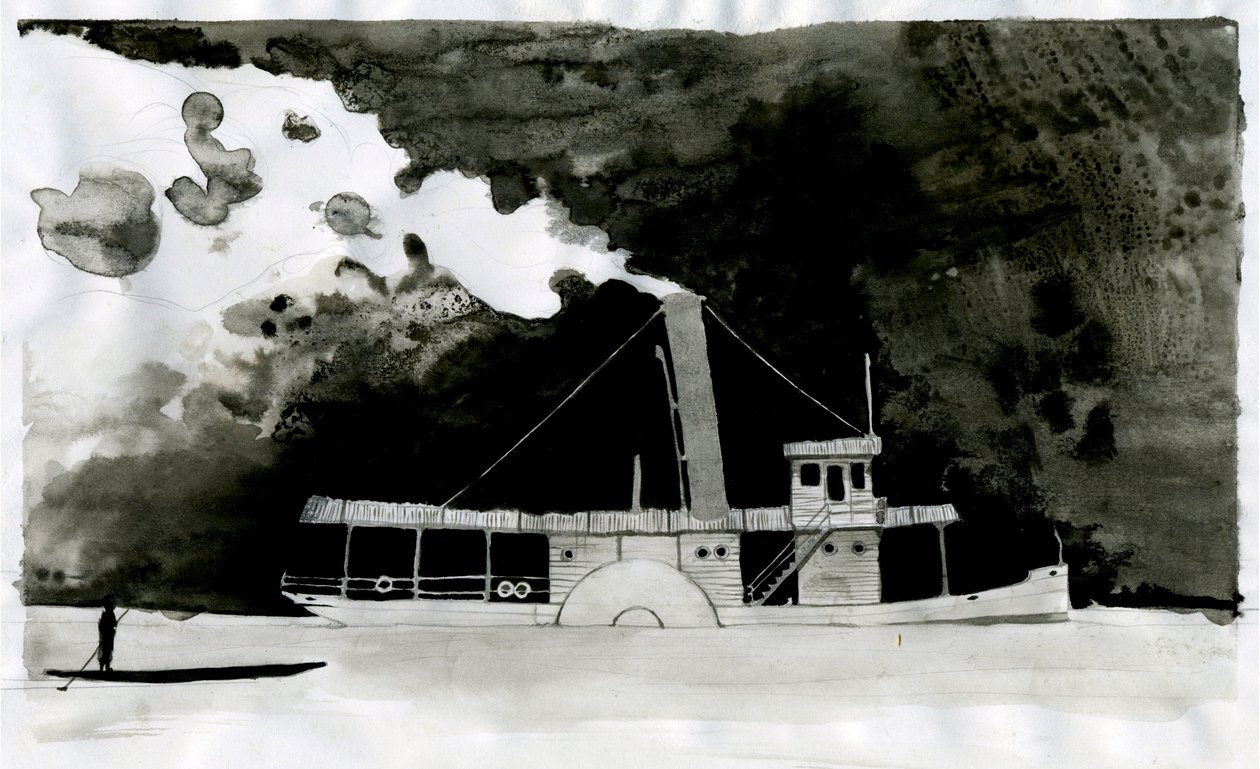 Steamship Illustration of the new 
