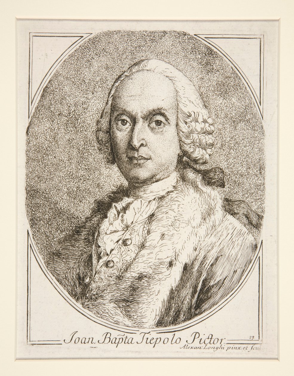 Portrait of G.B. Tiepolo by Alessandro Longhi
