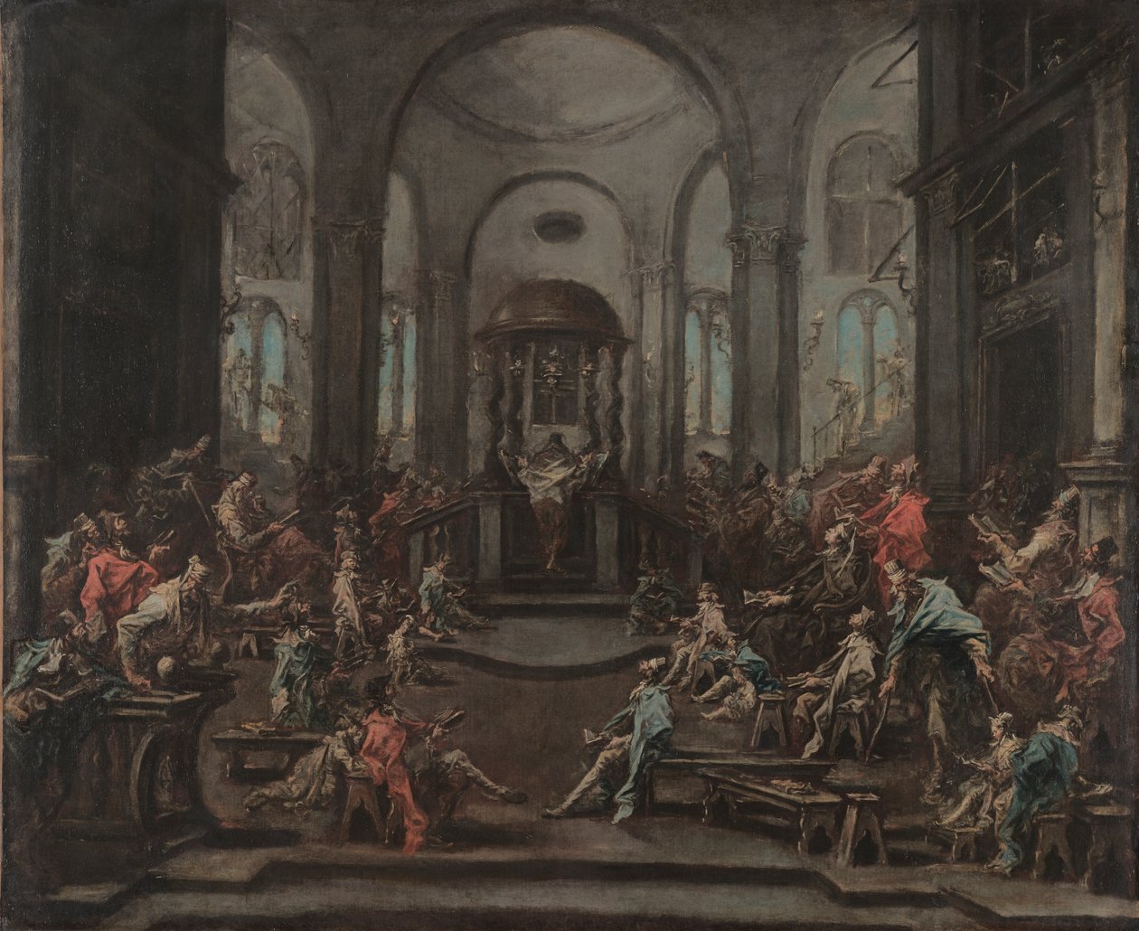 Interior of a Synagogue, c. 1725-35 by Alessandro Magnasco
