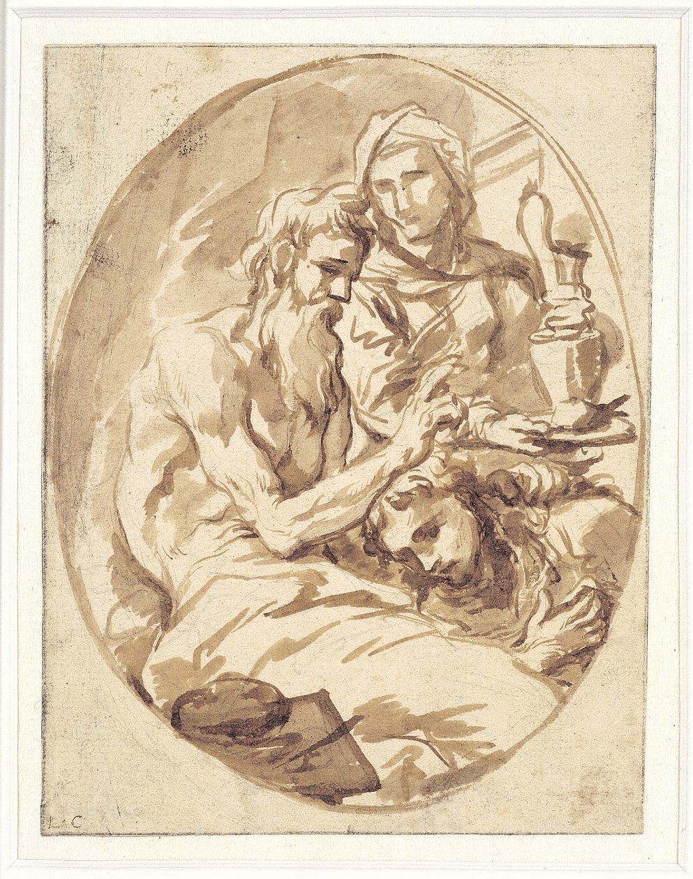 Isaac Blessing Jacob by Alessandro Magnasco