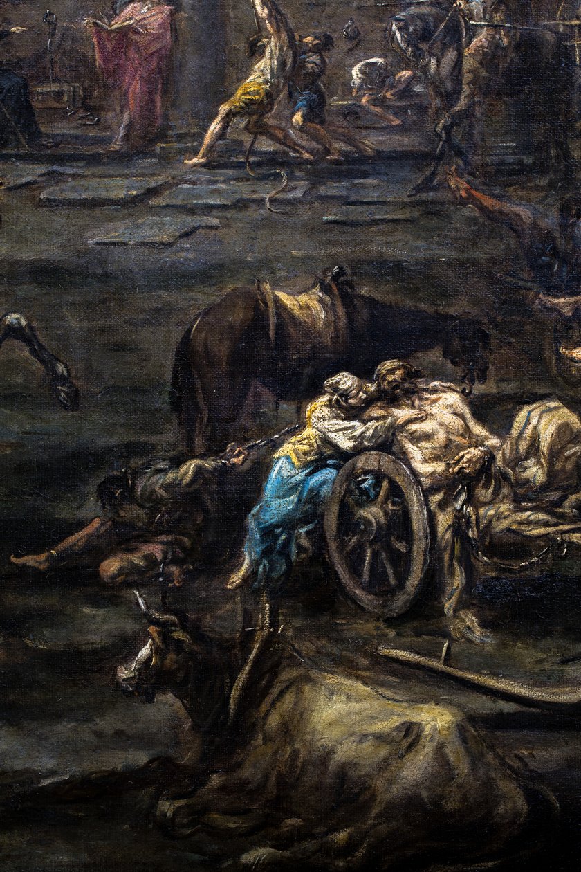 The Arrival and Interrogation of Galley Slaves in the Genoa Prison by Alessandro Magnasco