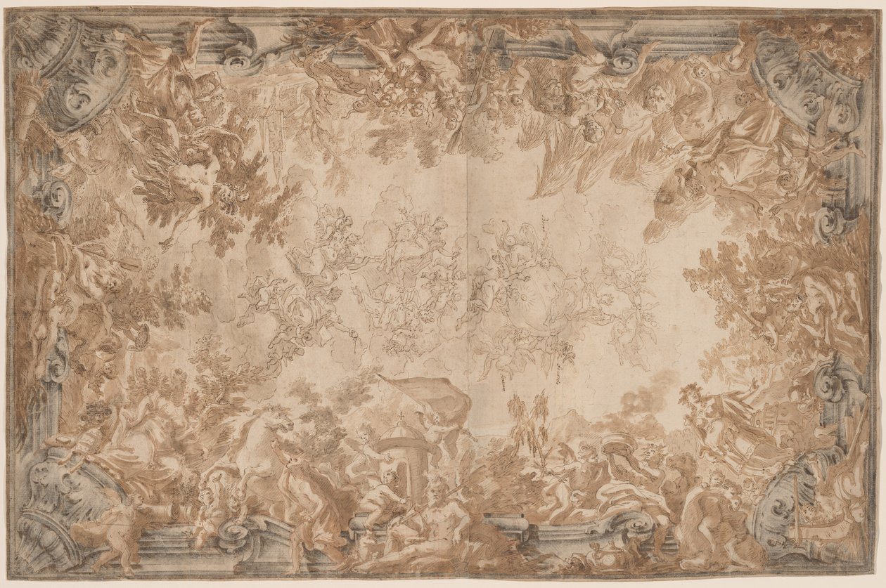 The Triumph of Empire, with the Four Continents by Alessandro Mauro and Francesco de Mura