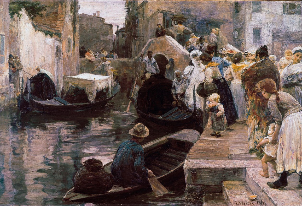 Marriage in Venice by Alessandro Milesi