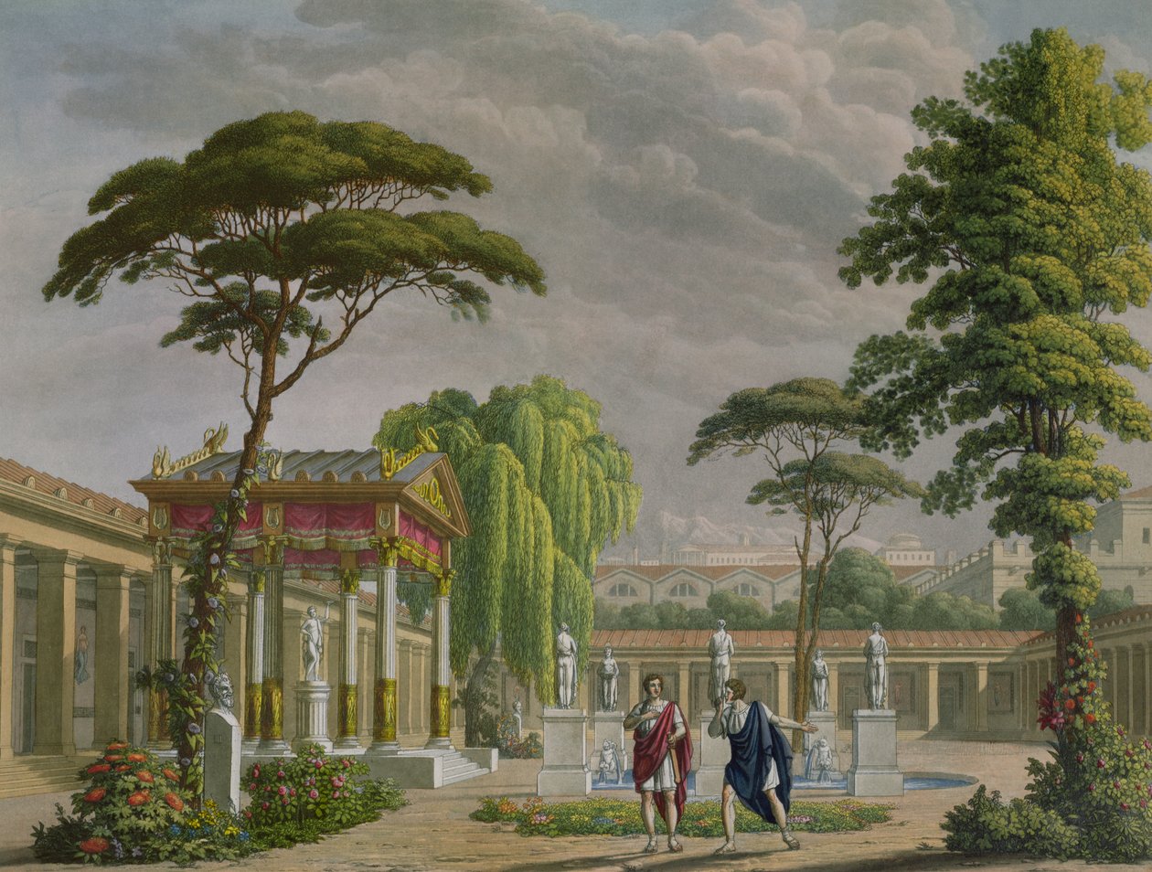 Gardens of the House of Diomede at Pompeii, decoration for the opera 