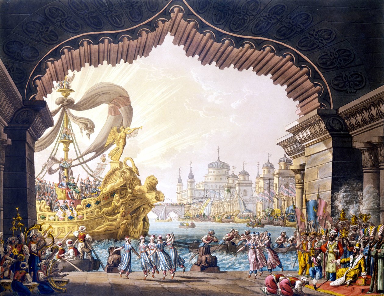 The Crusader in Egypt by Alessandro Sanquirico