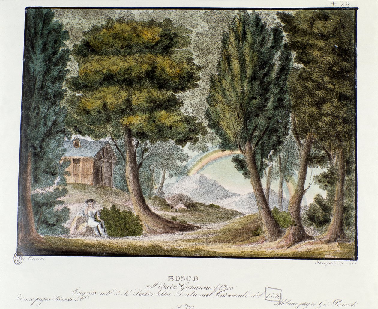 Joan of Arc Child in the Woods Scenography for the Representation of Giovanni Pacini