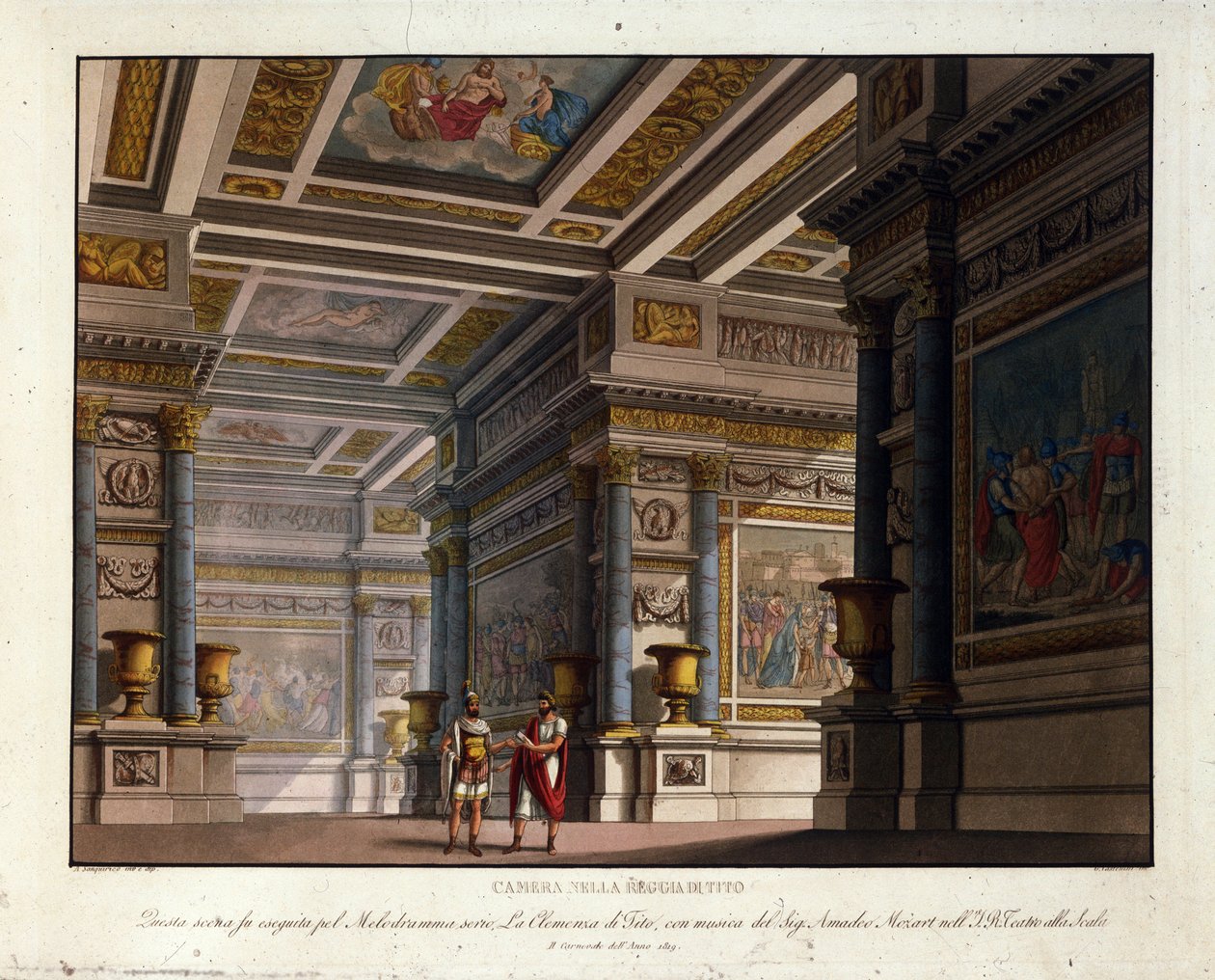 Scenography by Alessandro Sanquirico for 