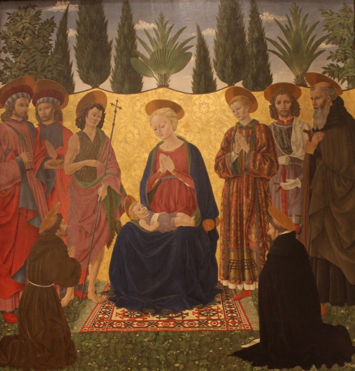 Mary and Child with Eight Saints by Alesso Baldovinetti