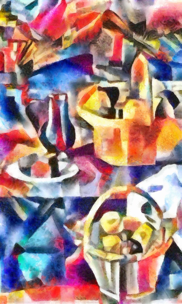 Still Life with a Basket by Alex Caminker