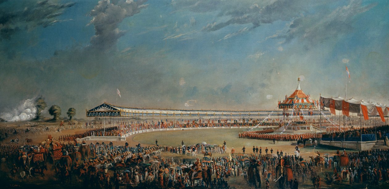 Delhi Durbar, celebration on the occasion of Queen Victoria becoming Empress of India, 1877 by Alexander Caddy