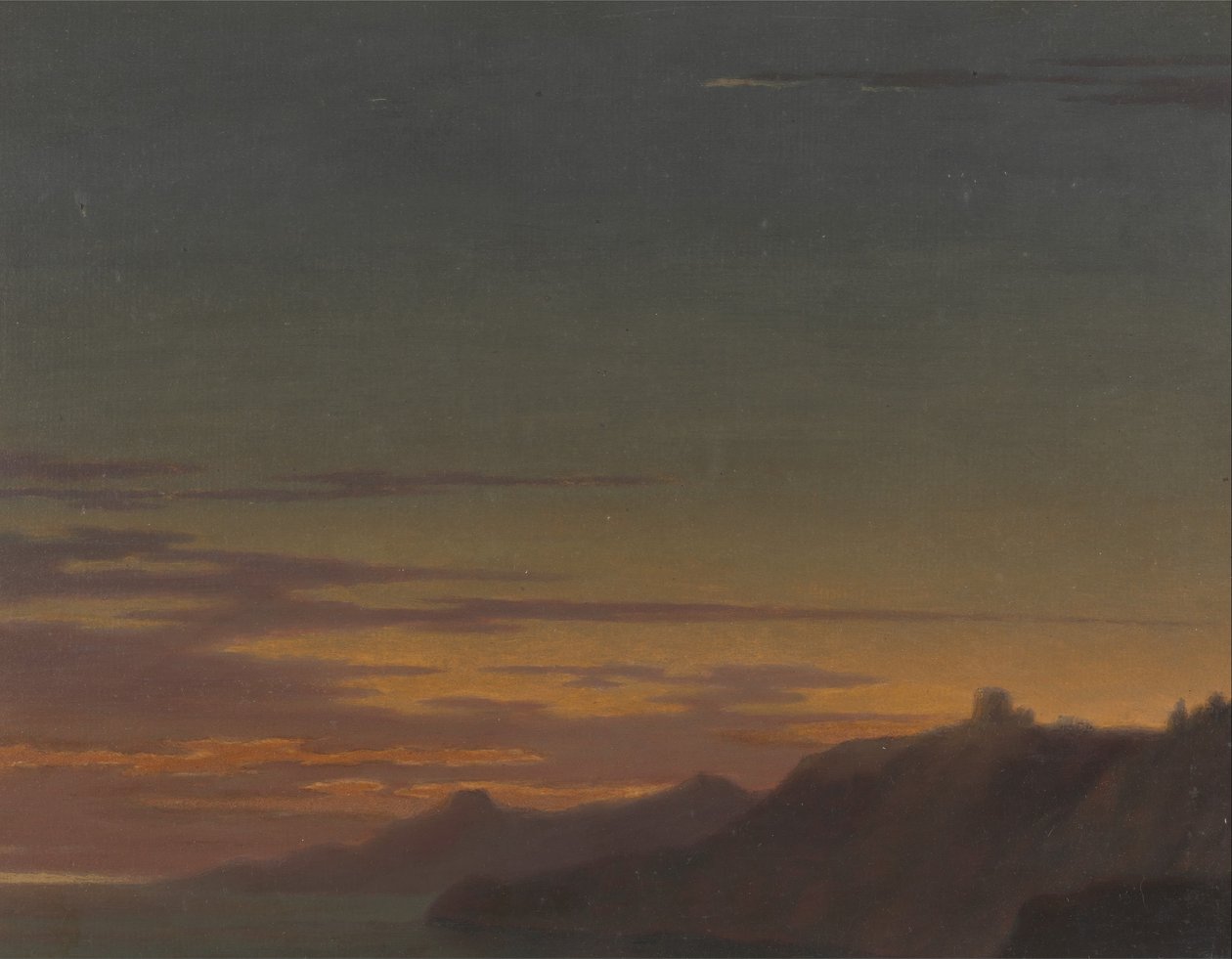 Close of the Day - Sunset on the Coast by Alexander Cozens