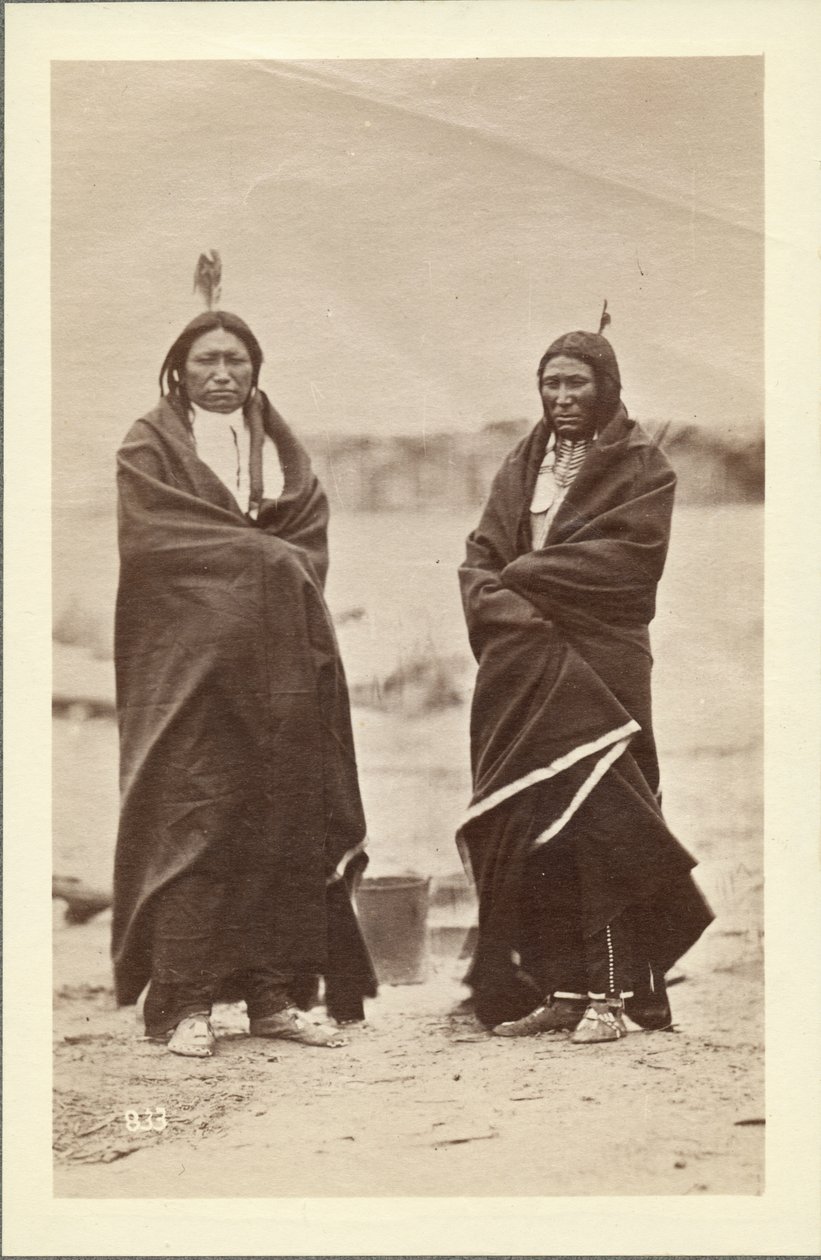 Two braves, Dakota, 1868 by Alexander Gardner