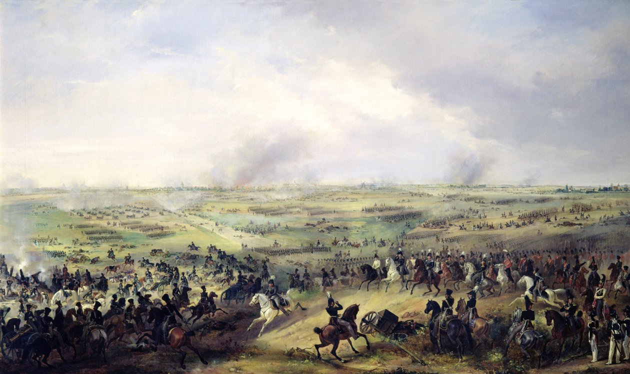 The Battle of Leipzig by Alexander Ivanovich Sauerweid