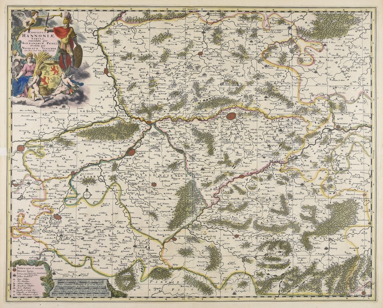 Map of the County of Hainaut by Alexander Penez