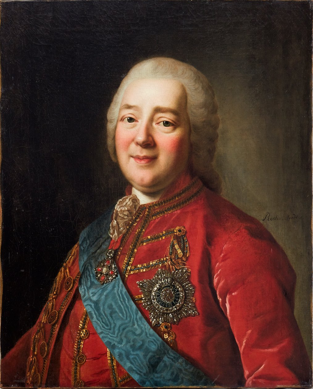 The Portrait Depicts the Russian Count Nikita Ivanovich Panin (1718–1783) by Alexander Roslin
