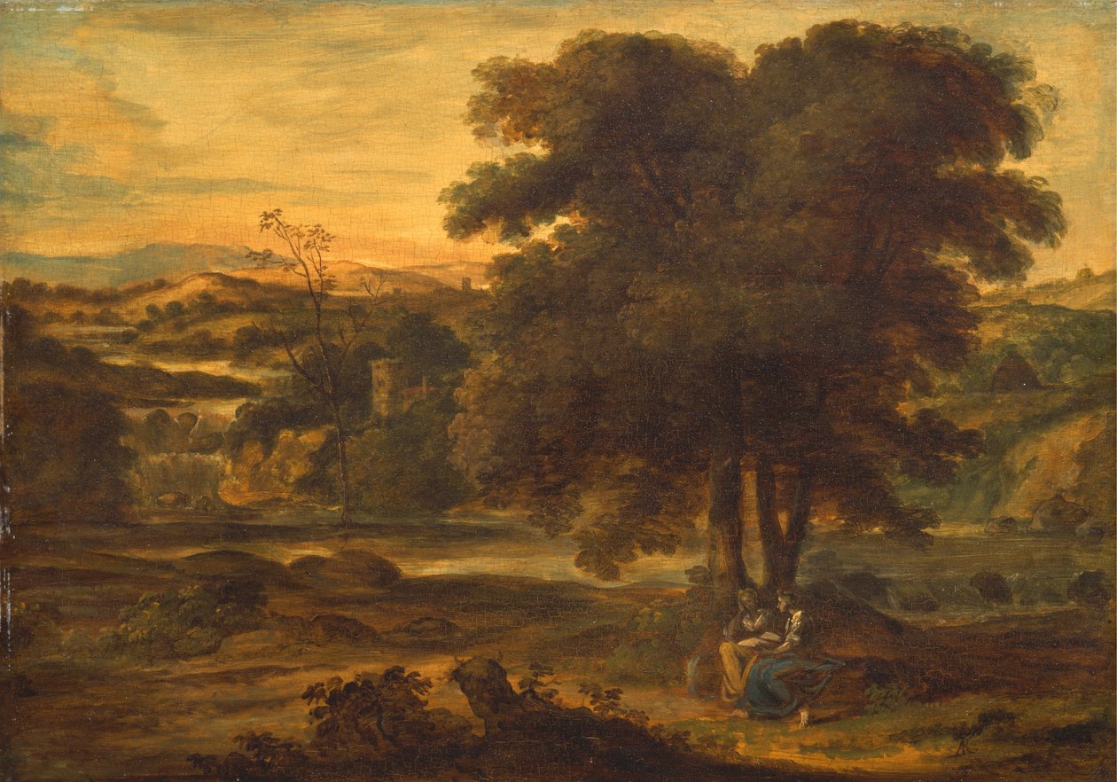 Classical Landscape by Alexander Runciman: Fine art print