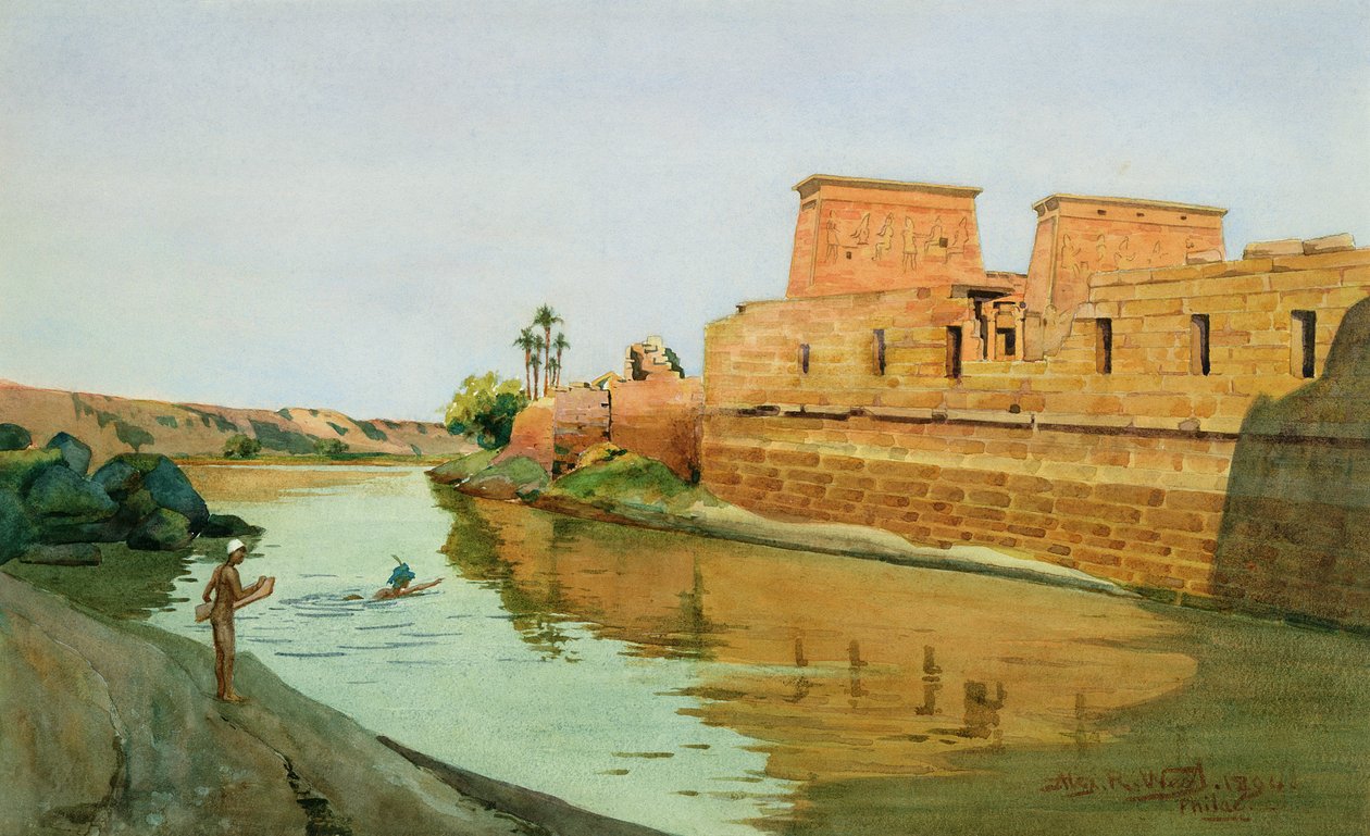 Philae on the Nile, 1894 by Alexander West