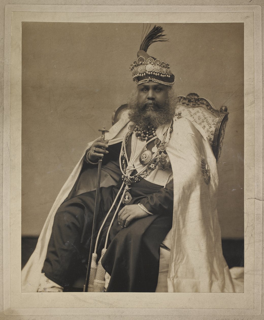 Portrait of Sir Sawai Madho Singh, Maharaja of Jaipur, c.1900s by Alexander Bassano