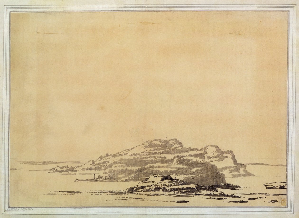 Fantastic Landscape, 1780-85 by Alexander Cozens