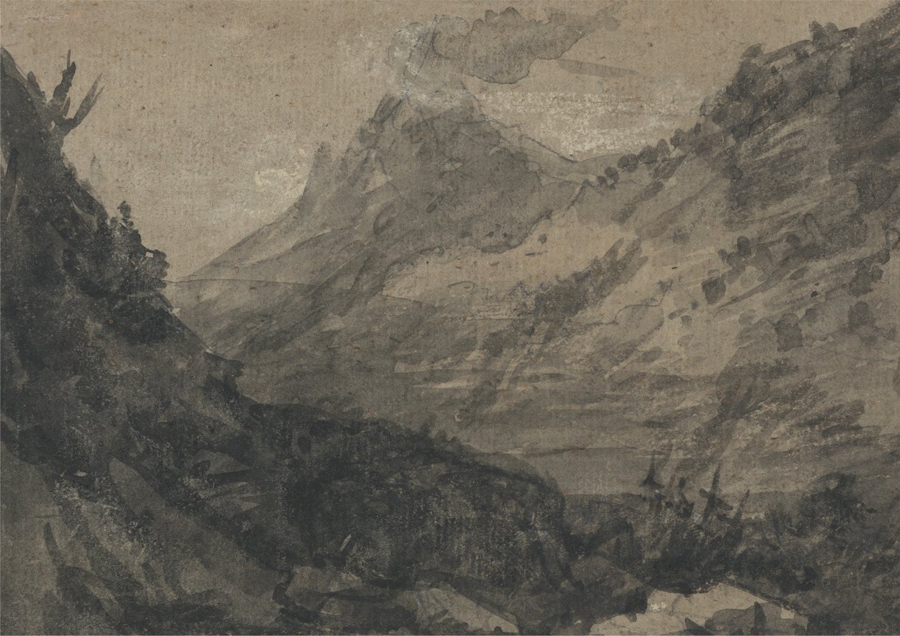 Mountainous Landscape by Alexander Cozens