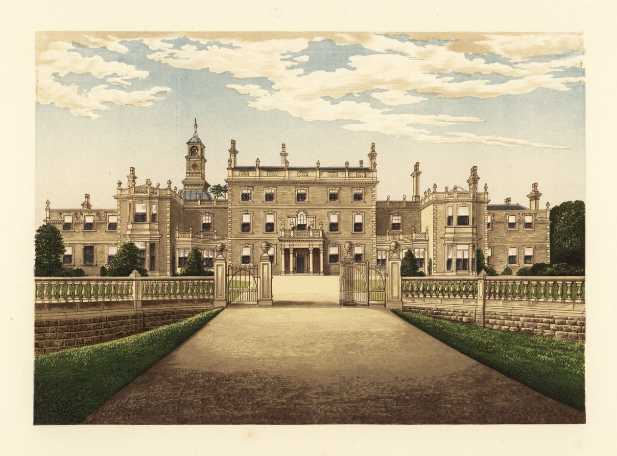 Bulwell Hall, Nottinghamshire, England by Alexander Francis (after) Lydon