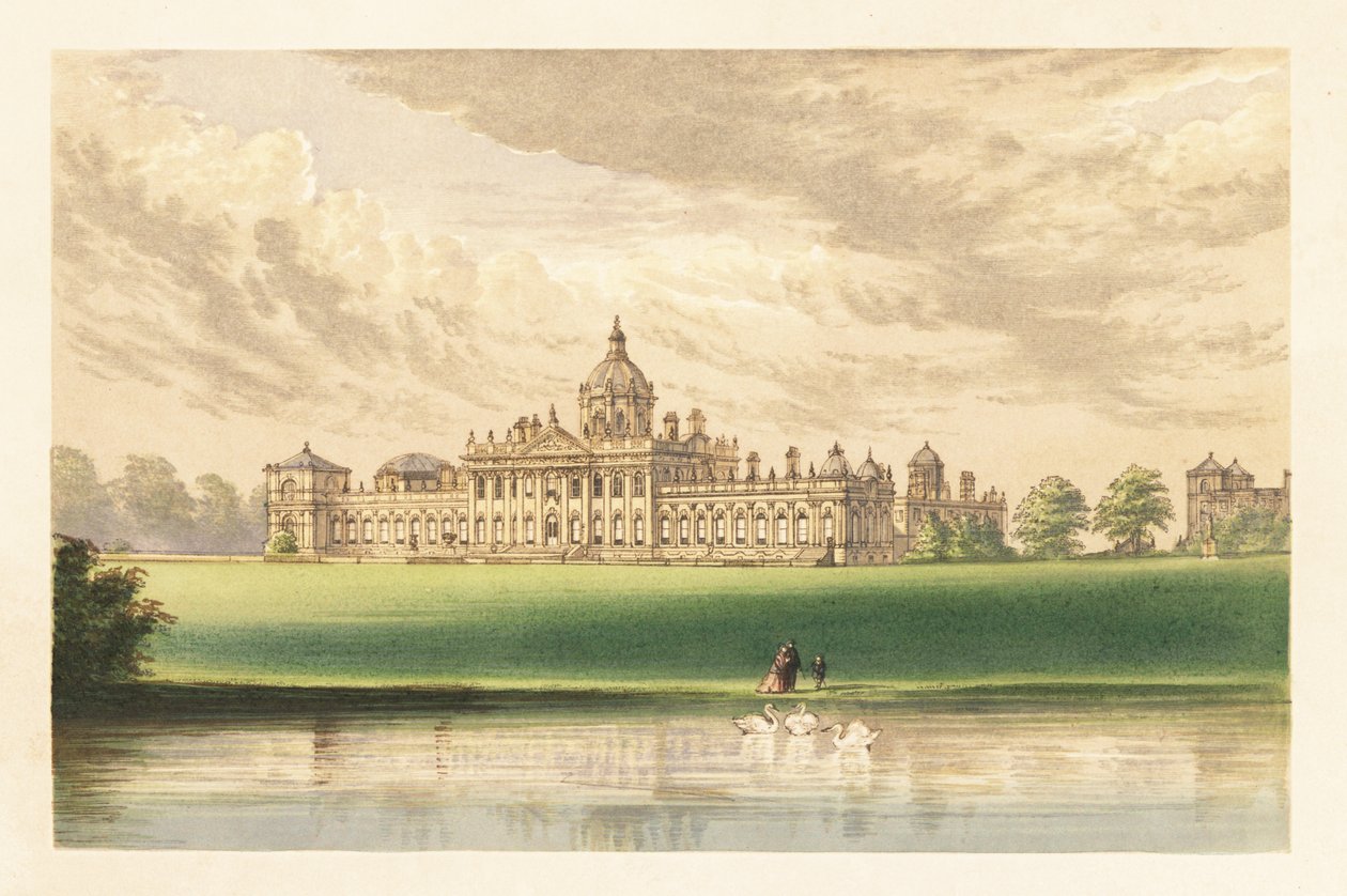 Castle Howard, Yorkshire, England (engraving) by Alexander Francis (after) Lydon
