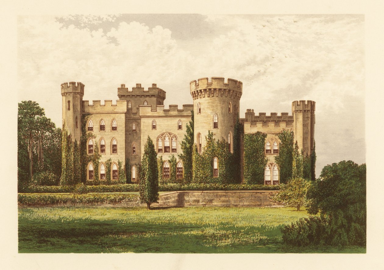 Cholmondeley Castle, Cheshire, England by Alexander Francis (after) Lydon
