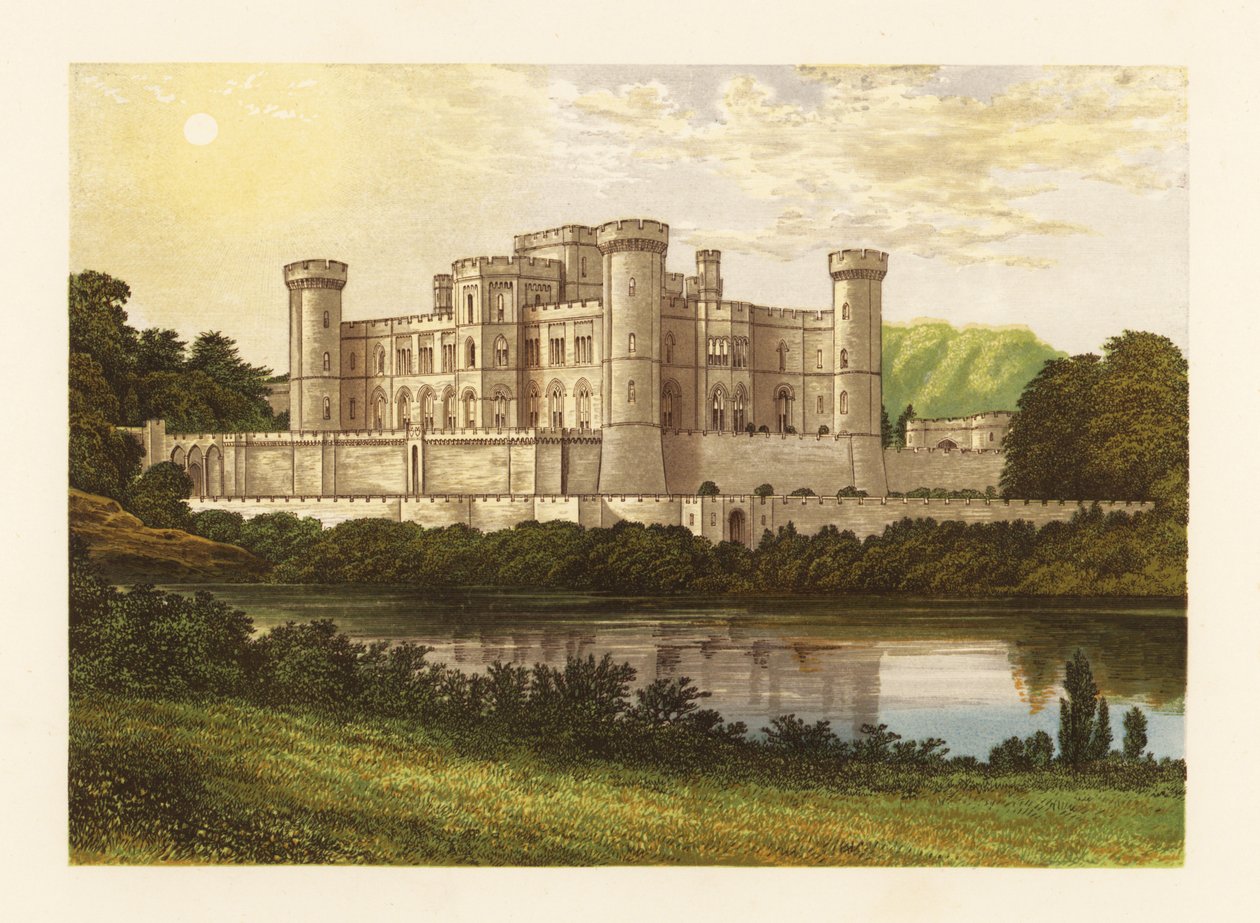 Eastnor Castle, Herefordshire, England by Alexander Francis (after) Lydon