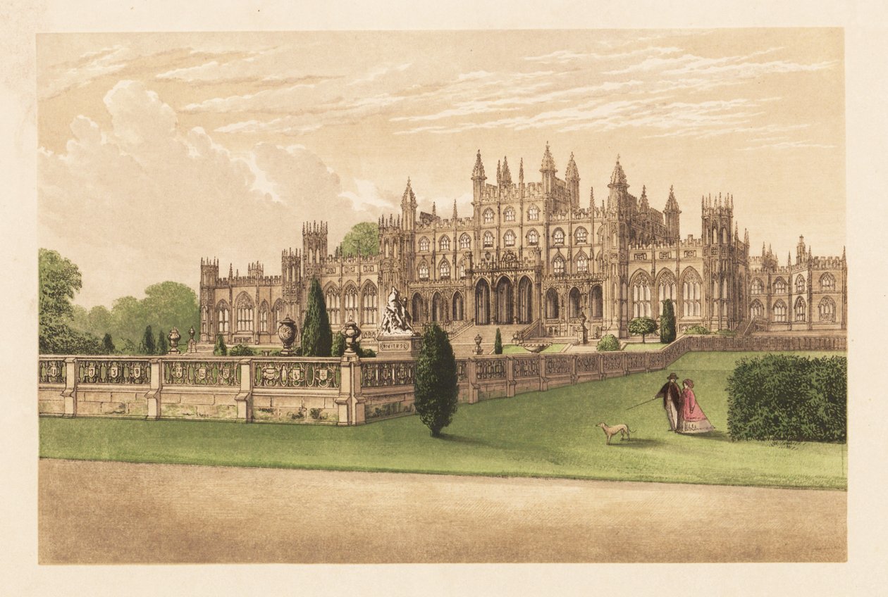 Eaton Hall, Cheshire, England by Alexander Francis (after) Lydon