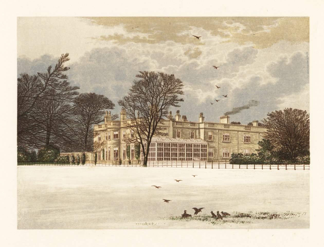 Ednaston Lodge, Derbyshire, England by Alexander Francis (after) Lydon